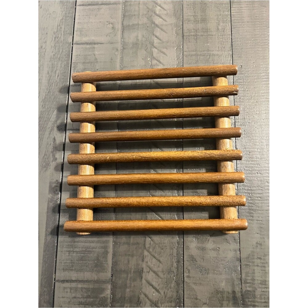 Wooden Slatted Trivet / Draining Soap Dish